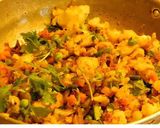 A picture of step 4 of Vegetable Bonda  (deep fried veggetable balls).