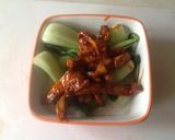 A picture of step 5 of Pac Choi with garlic.