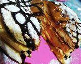 Foto del paso 5 de la receta: Pan Cakes rellenos de dulce de leche💣
