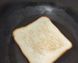 A picture of step 2 of Egg and Luncheon Meat Sandwich.