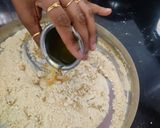 A picture of step 2 of 5 minutes flat sattu laddu.