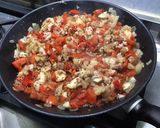 Une image de l'étape 13 de Aubergine violette italienne farcie thon tomates poivron.