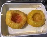 Une image de l'étape 5 de Tomates géantes farcies sur lit de porc aux légumes.