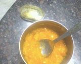 A picture of step 13 of Innovative indian cake capsicum halwa,mango firni and firni.