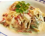 Foto del paso 7 de la receta: Espaguetis con bacon y alcachofas
