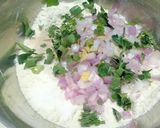 A picture of step 1 of Maddur Vada.