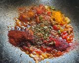 A picture of step 8 of Bhindi masala (sabzi).