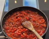 A picture of step 4 of Enchilada Lasagne.