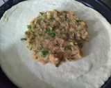A picture of step 10 of Aloo kabab naan without oven serve with raita.