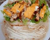 A picture of step 5 of Wrap with fried chips.