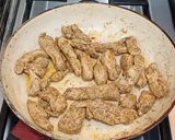 A picture of step 3 of Fettuccine Alfredo Pasta.
