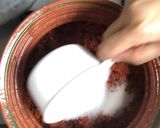 A picture of step 5 of Jhat pat muttka gajer ka halwa.