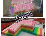 Foto langkah ke 10 dari resep Rainbow Cake.