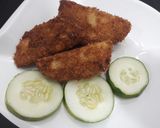 A picture of step 4 of Crunchy coconut yam fries.