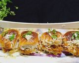 पाव भाजी पिज़्ज़ा (Pav bhaji pizza recipe in Hindi) रेसिपी चरण 12 फोटो