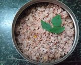 A picture of step 2 of Brown rice flake upma.