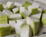 A picture of step 1 of Hot & Sour Lauki Aloo Curry(Bottle Gourd-Potato).