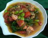 Foto langkah ke 5 dari resep Cah kangkung pete udang (menu diet).