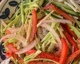 A picture of step 5 of Restaurant style Kachumber Salad (with vinegar dressing).