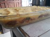 Pastel de polenta con matambre