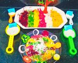 हेल्थी रेनबो पिज़्ज़ा (healthy rainbow pizza recipe in Hindi) रेसिपी चरण 6 फोटो