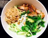 Hình bước làm 1 của món Bún thịt nướng