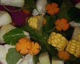 Foto langkah ke 1 dari resep Sayur Bening Bayam, Labu Siam, Wortel dan Jagung.