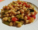 Foto del paso 7 de la receta: Garbanzos con verduras asadas y mandarina