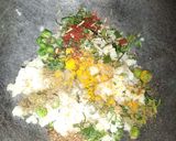 A picture of step 1 of Masala Bati.