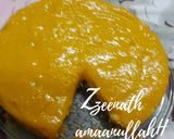 A picture of step 4 of Mango Mousse Cake.