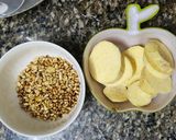 Hình bước làm 1 của món Sữa khoai lang + hạt điều🥔🥔🥔🥤🥤