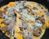 Gombás-sajtos omlett recept fázis 6 fotója