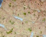 A picture of step 2 of Chicken alu toast.