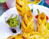 Cheezy chicken puff samosa recipe step 7 photo