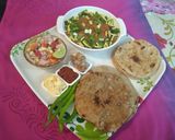 A picture of step 19 of Baigan Bharta With Bajra no Rotla.