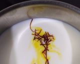 A picture of step 1 of Kesariya bhog.