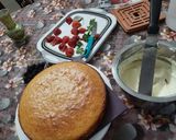 A picture of step 2 of Berry Lemon cake.