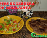 Foto del paso 4 de la receta: Filete de ternera a la plancha con ensaladita