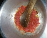 A picture of step 3 of Beaten eggs with ugali.
