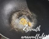 A picture of step 1 of Baghare Chawal or Leftover Tempered Rice.