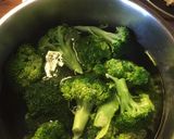 A picture of step 2 of Farfalle with Romanesco Broccoli and Black Olive Pesto.