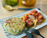 Foto del paso 5 de la receta: Hamburguesa de pollo con trigueros 🐣 🍔 🎋