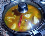 Foto del paso 8 de la receta: Pollo a la jardinera con tronchos de brócoli, en salsa de curry