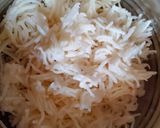 A picture of step 1 of Onion and mustard seeds fried Rice.