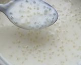 A picture of step 2 of Tapioca Pearls/Sabudana Kheer.