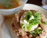 Foto langkah ke 8 dari resep Nasi Tim Ayam Enoki.