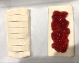 Foto langkah ke 4 dari resep STRAWBERRY PASTRIES SIMPEL DAN ENAK!.