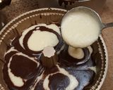 Foto langkah ke 8 dari resep Puding Brownies Marmer.