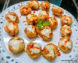A picture of step 3 of Cheese Corn Pani Puri Shots.