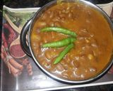 A picture of step 10 of Kashmiri rajma masala.